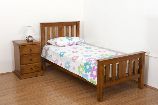 Carrington Kingsingle Bed Solid Timber, Solid Timber Bed Frame King