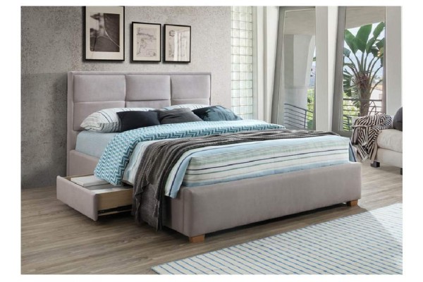 Kingston Queen Bed With Side Storage, Queen Bed W Storage