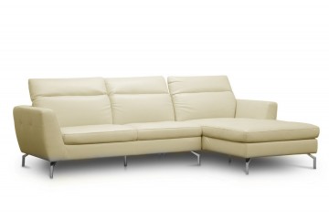 Elbasan Full Leather Chaise Lounge, Limited stock